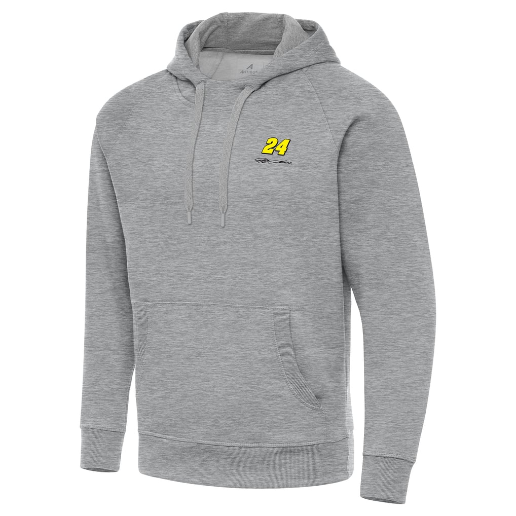Jeff Gordon Antigua Victory Tall Pullover Hoodie - Heather Gray